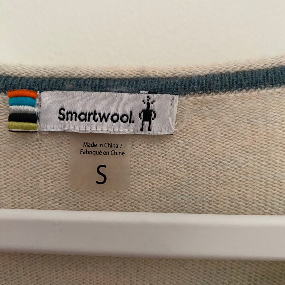 Smartwool The Shadow Pine Merino Wool Color Block Knit Sweater Womens Size Small - Picture 9 of 9